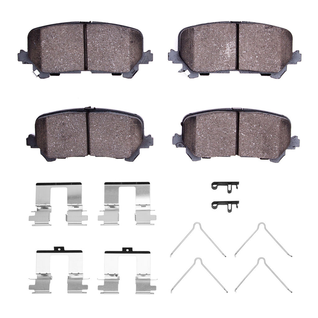 Dynamic Friction 4000-1724-01 - HybriDynamic Brake Pads Hardware Kit