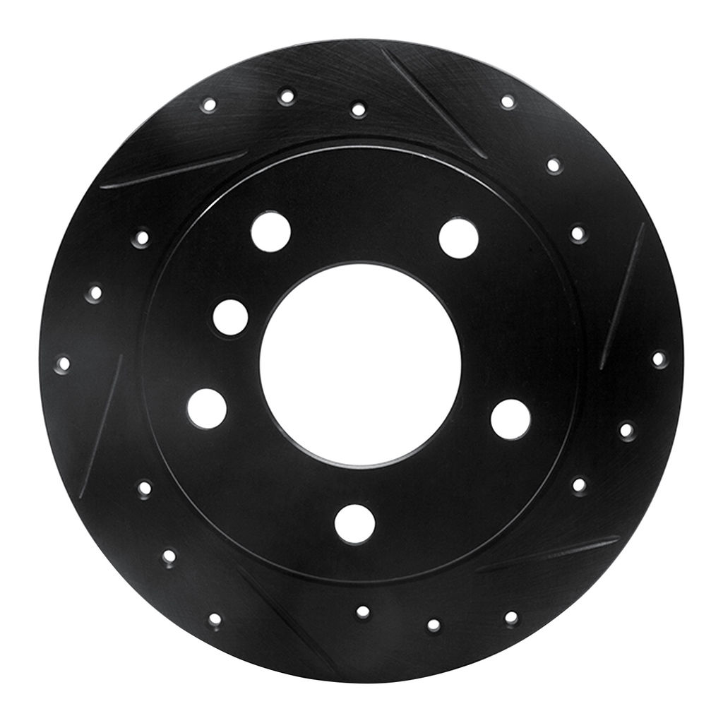 Dynamic Friction 633-31039R - Drilled and Slotted Black Zinc Brake Rotor