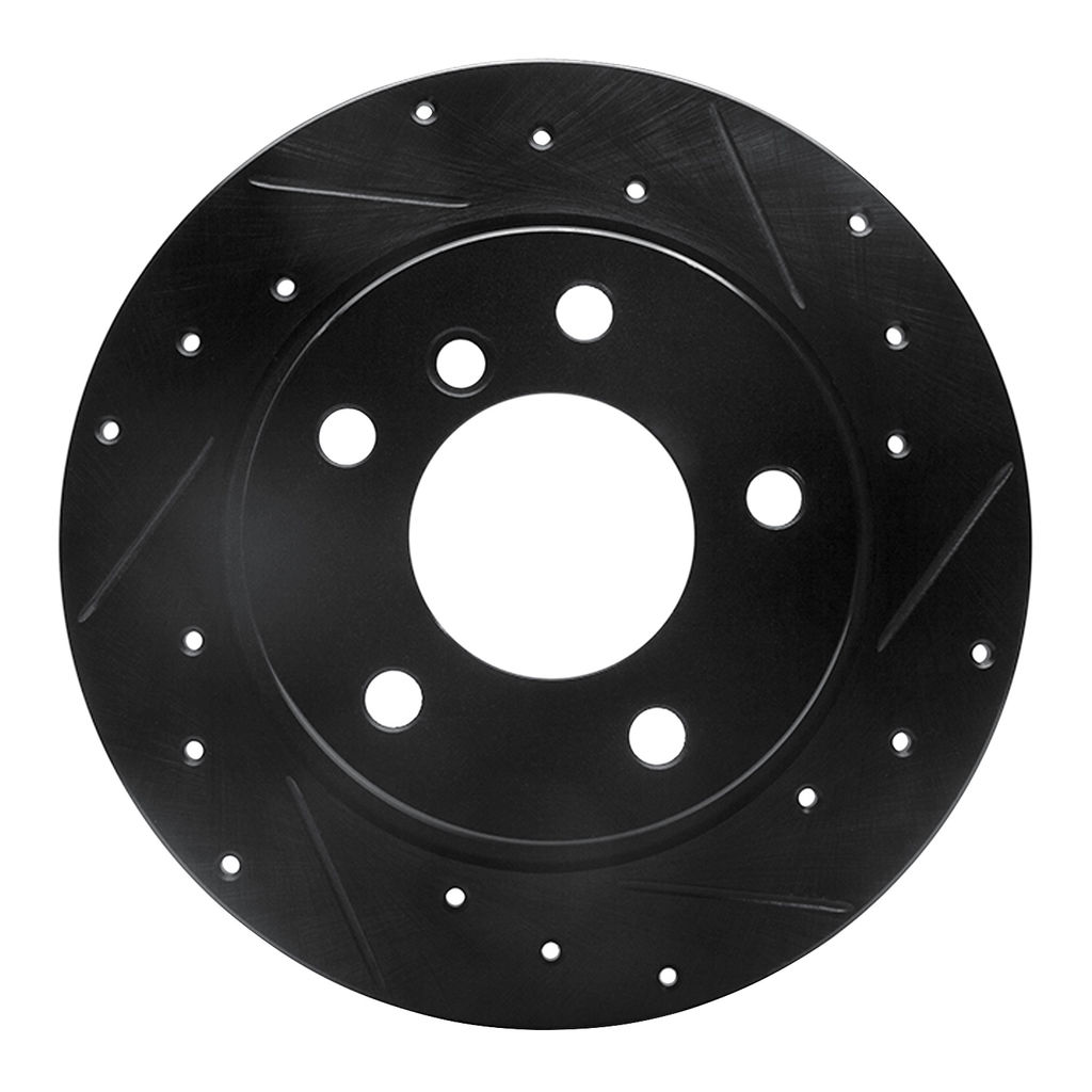Dynamic Friction 633-31060R - Drilled and Slotted Black Zinc Brake Rotor