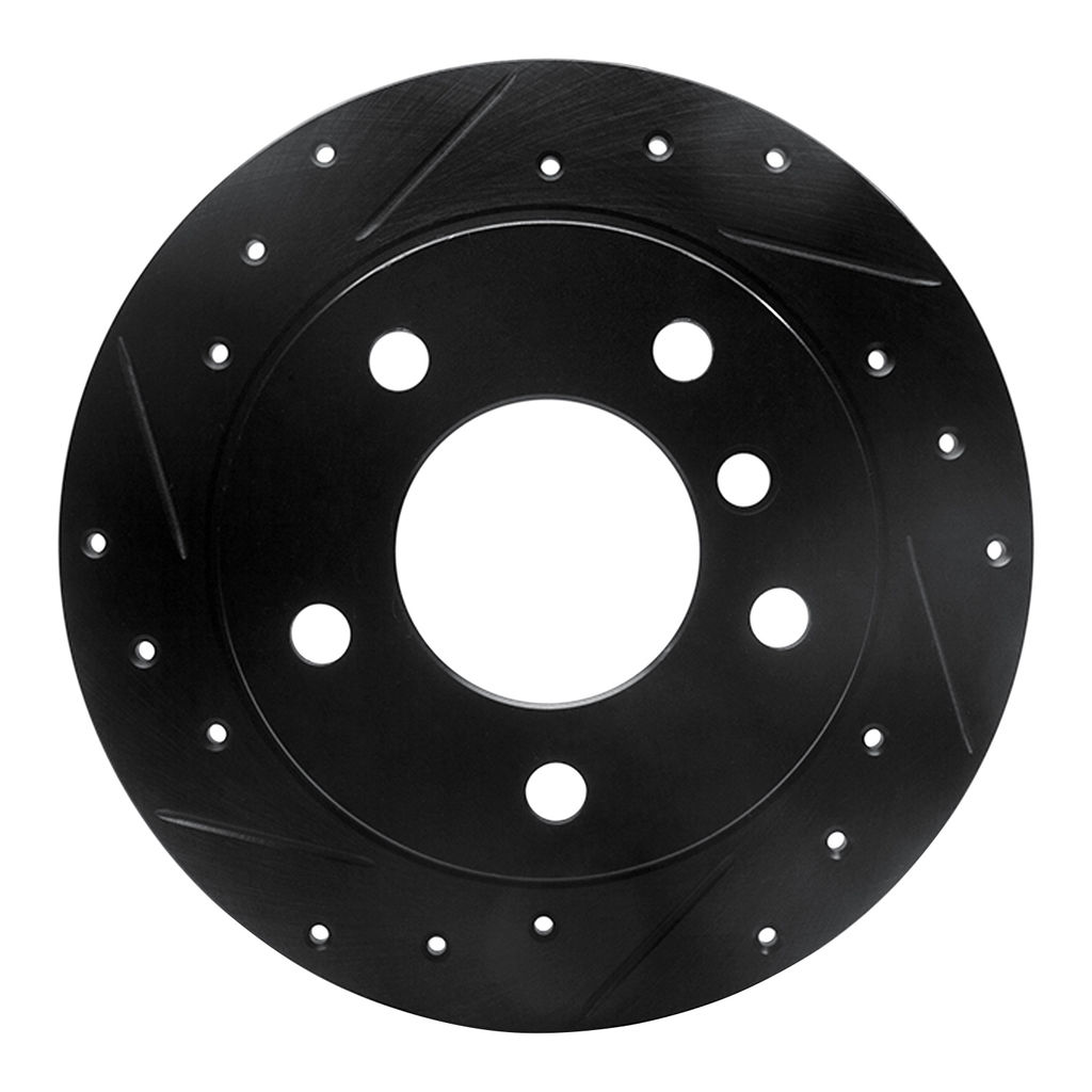 Dynamic Friction 633-31039L - Drilled and Slotted Black Zinc Brake Rotor