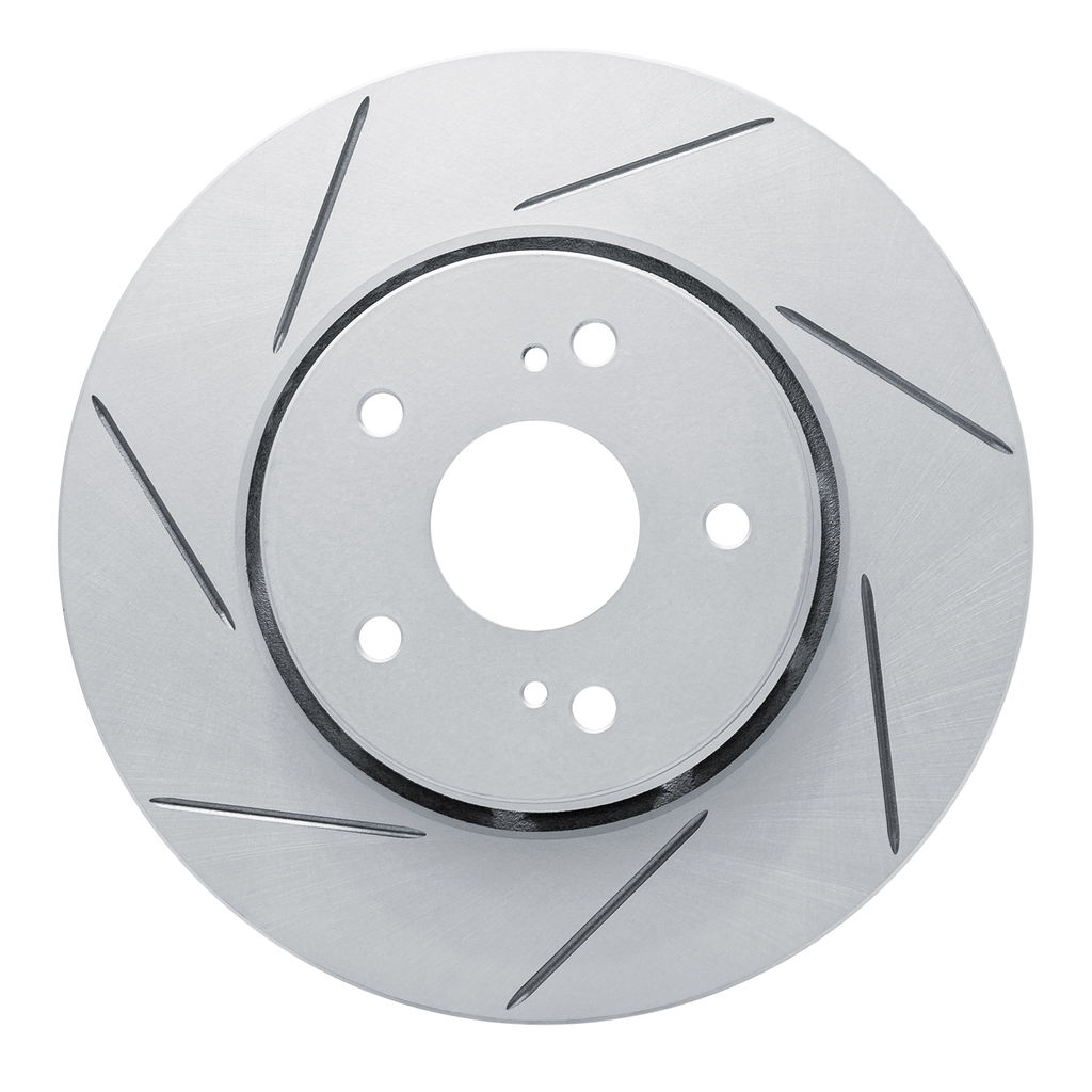 Dynamic Friction 810-01007L - Slotted Coated Carbon Alloy Brake Rotor
