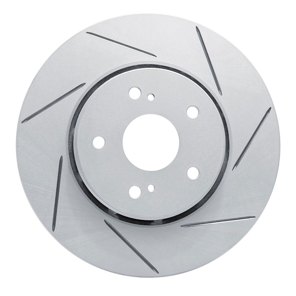 Dynamic Friction 810-01007R - Slotted Coated Carbon Alloy Brake Rotor