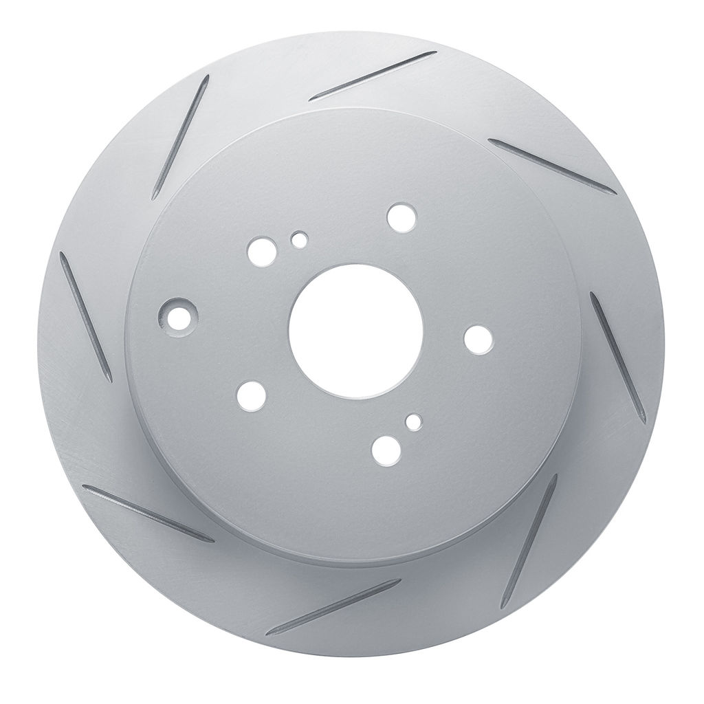 Dynamic Friction 810-01015L - Slotted Coated Carbon Alloy Brake Rotor
