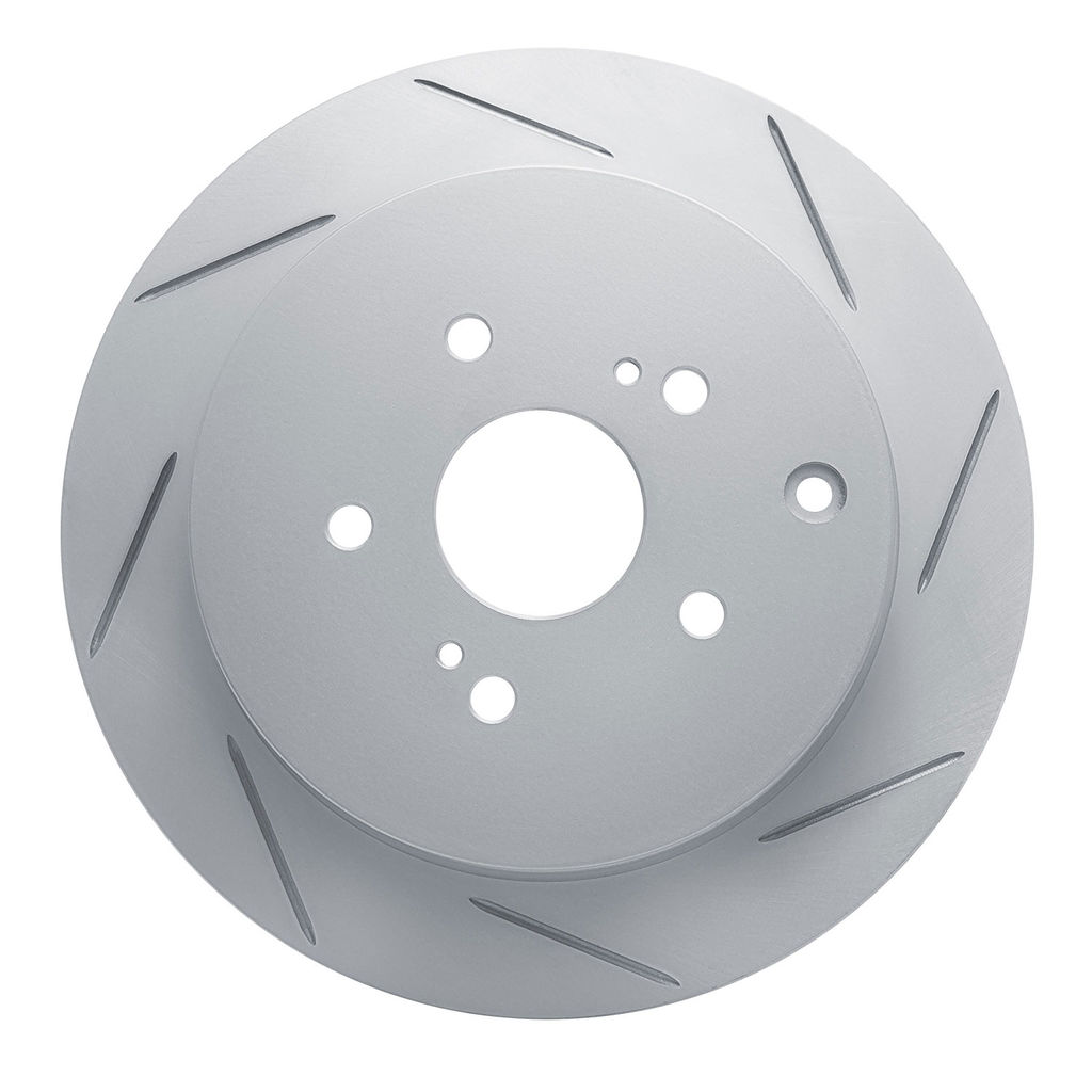 Dynamic Friction 810-01015R - Slotted Coated Carbon Alloy Brake Rotor