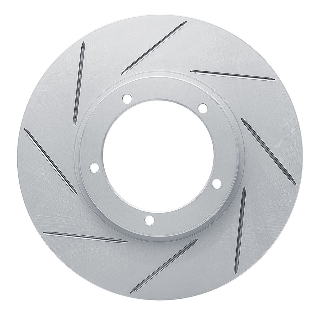 Dynamic Friction 810-02001L - Slotted Coated Carbon Alloy Brake Rotor