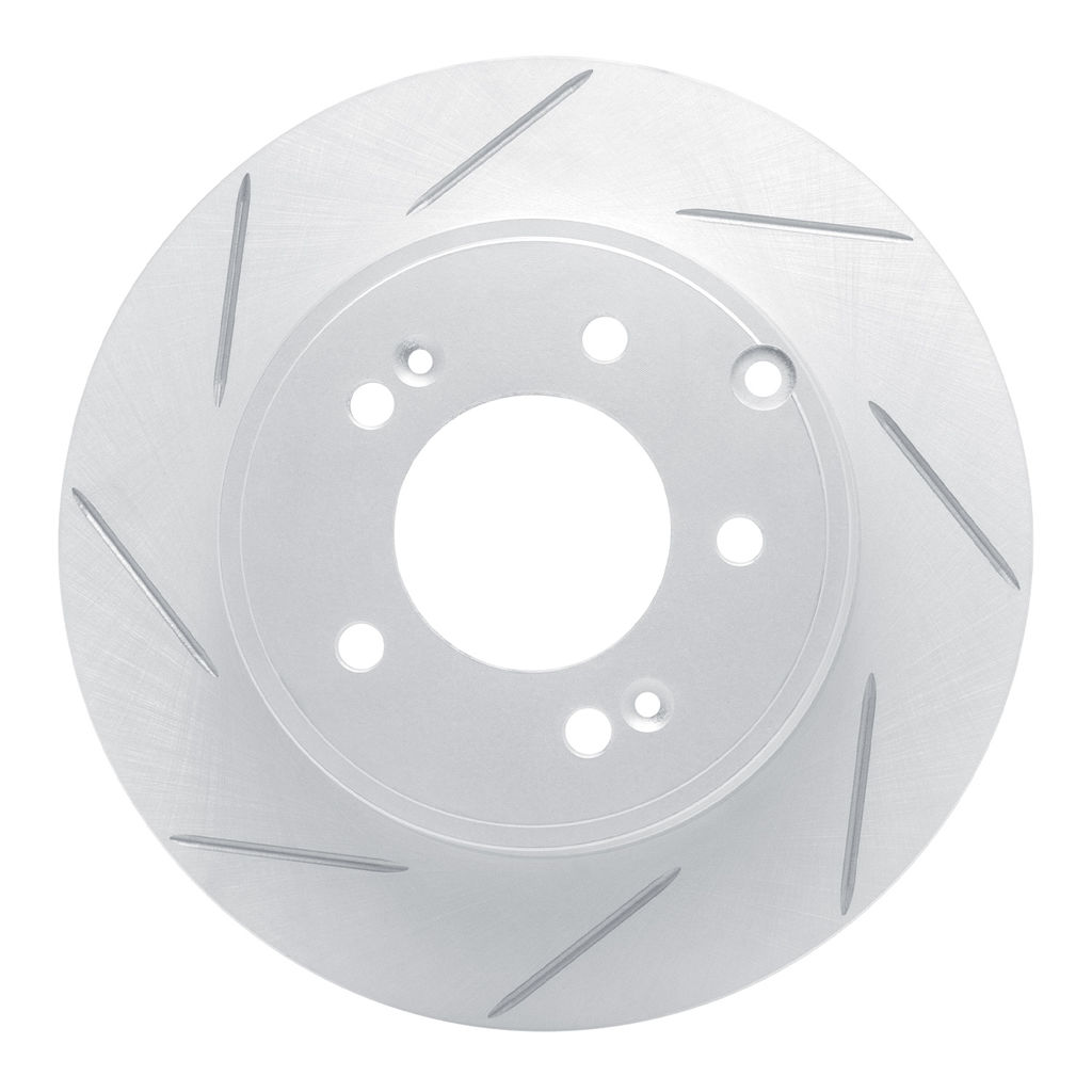 Dynamic Friction 810-03021L - Slotted Coated Carbon Alloy Brake Rotor