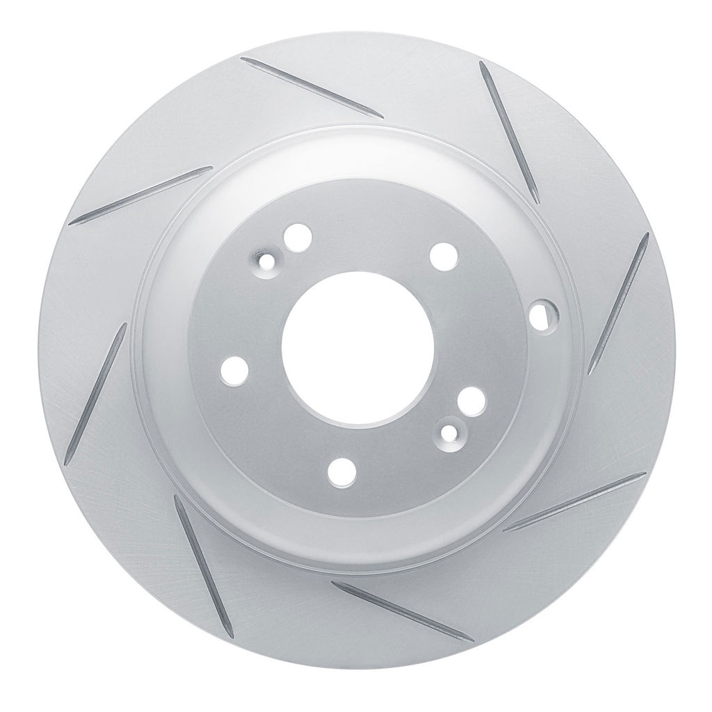Dynamic Friction 810-03033R - Slotted Coated Carbon Alloy Brake Rotor