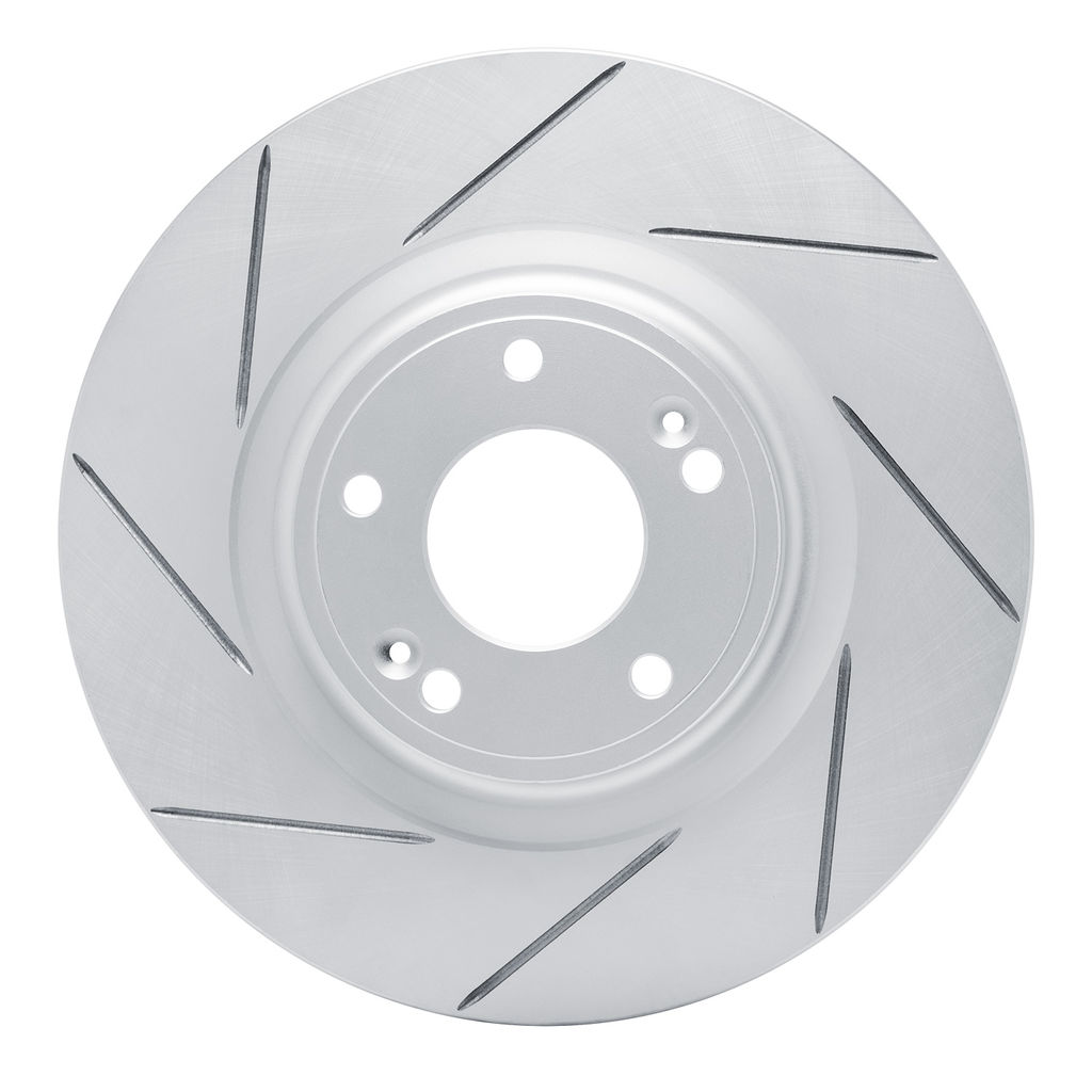 Dynamic Friction 810-03034L - Slotted Coated Carbon Alloy Brake Rotor