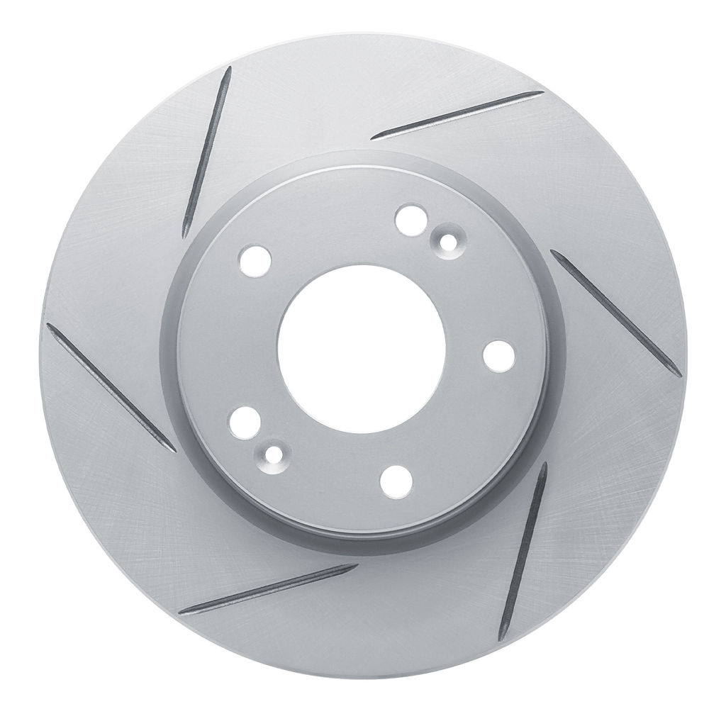 Dynamic Friction 810-03043L - Slotted Coated Carbon Alloy Brake Rotor