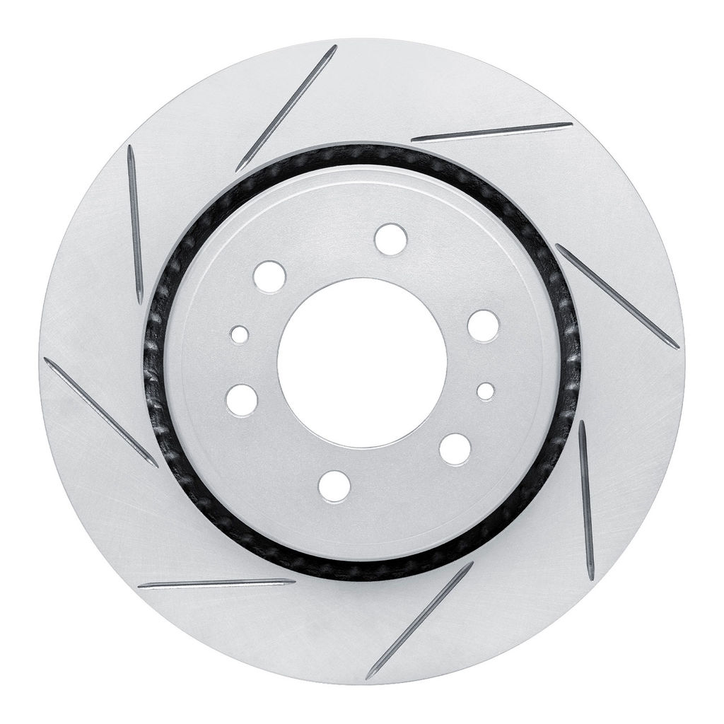 Dynamic Friction 810-54204L - Slotted Coated Carbon Alloy Brake Rotor