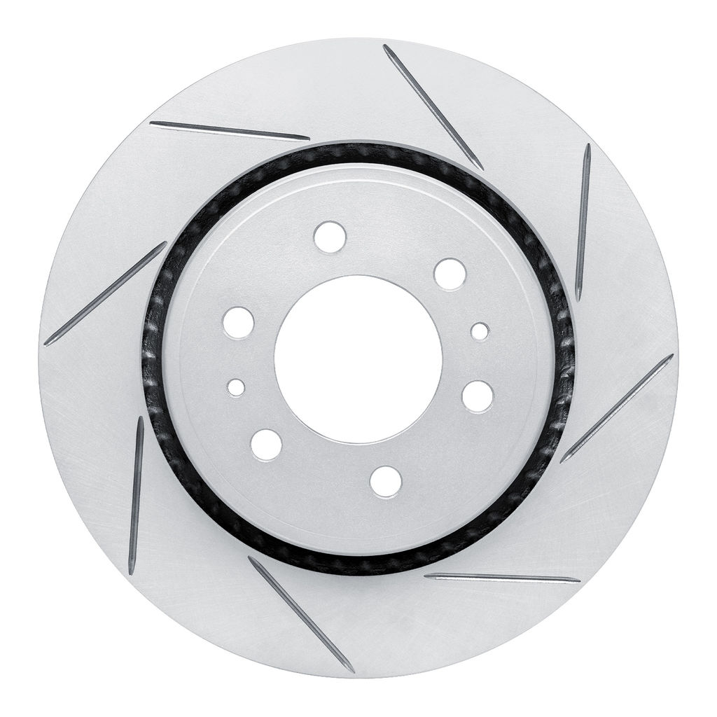 Dynamic Friction 810-54204R - Slotted Coated Carbon Alloy Brake Rotor