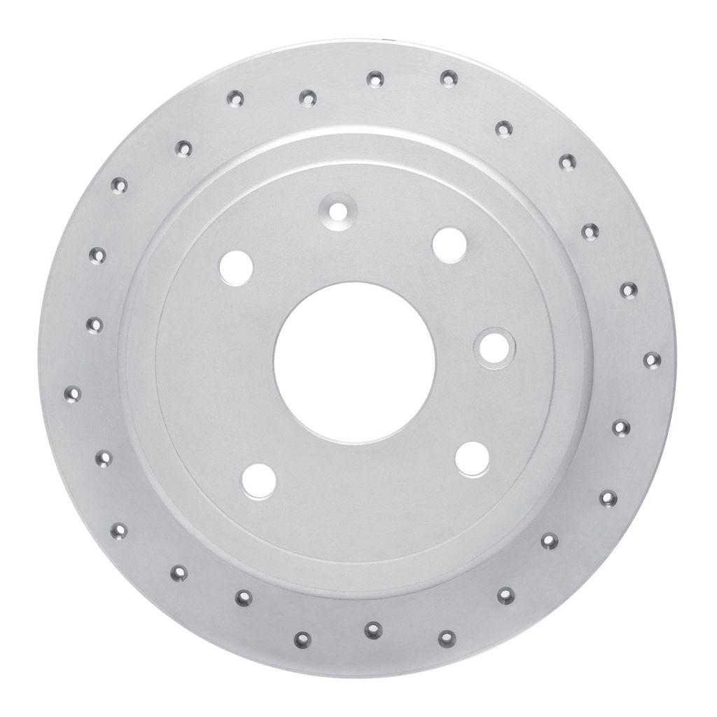 Dynamic Friction 820-01011L - Drilled Coated Carbon Alloy Brake Rotor