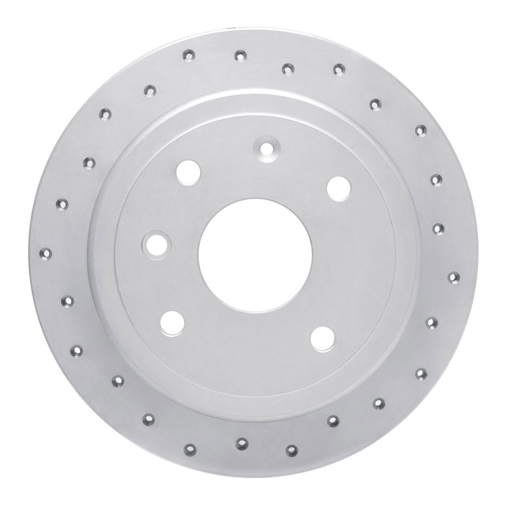 Dynamic Friction 820-01011R - Drilled Coated Carbon Alloy Brake Rotor