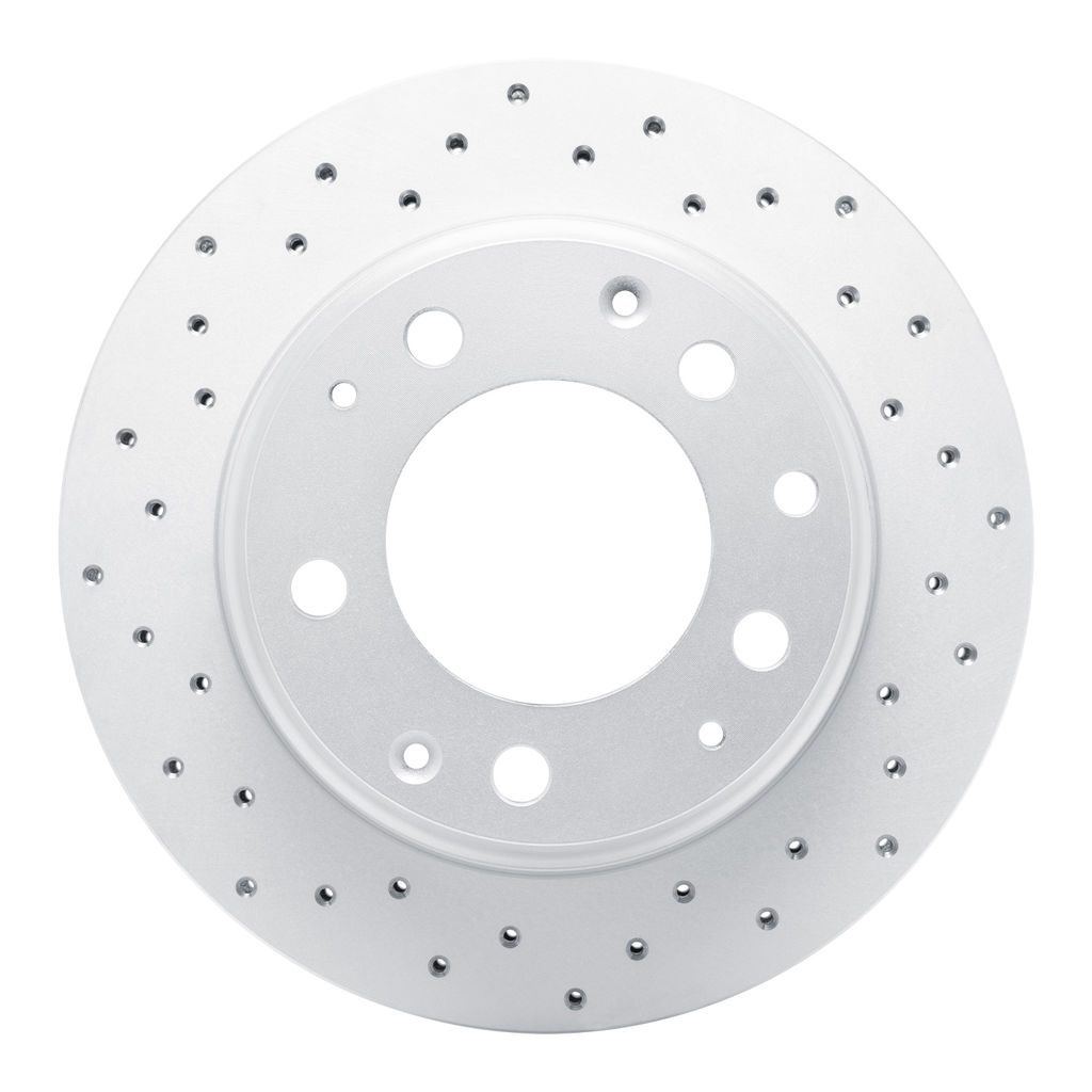Dynamic Friction 820-02017L - Drilled Coated Carbon Alloy Brake Rotor