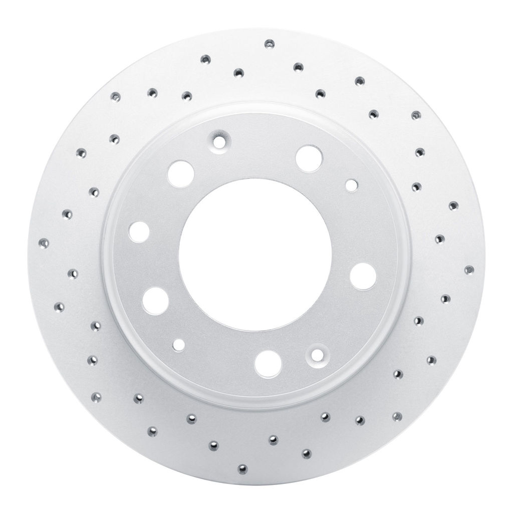 Dynamic Friction 820-02017R - Drilled Coated Carbon Alloy Brake Rotor