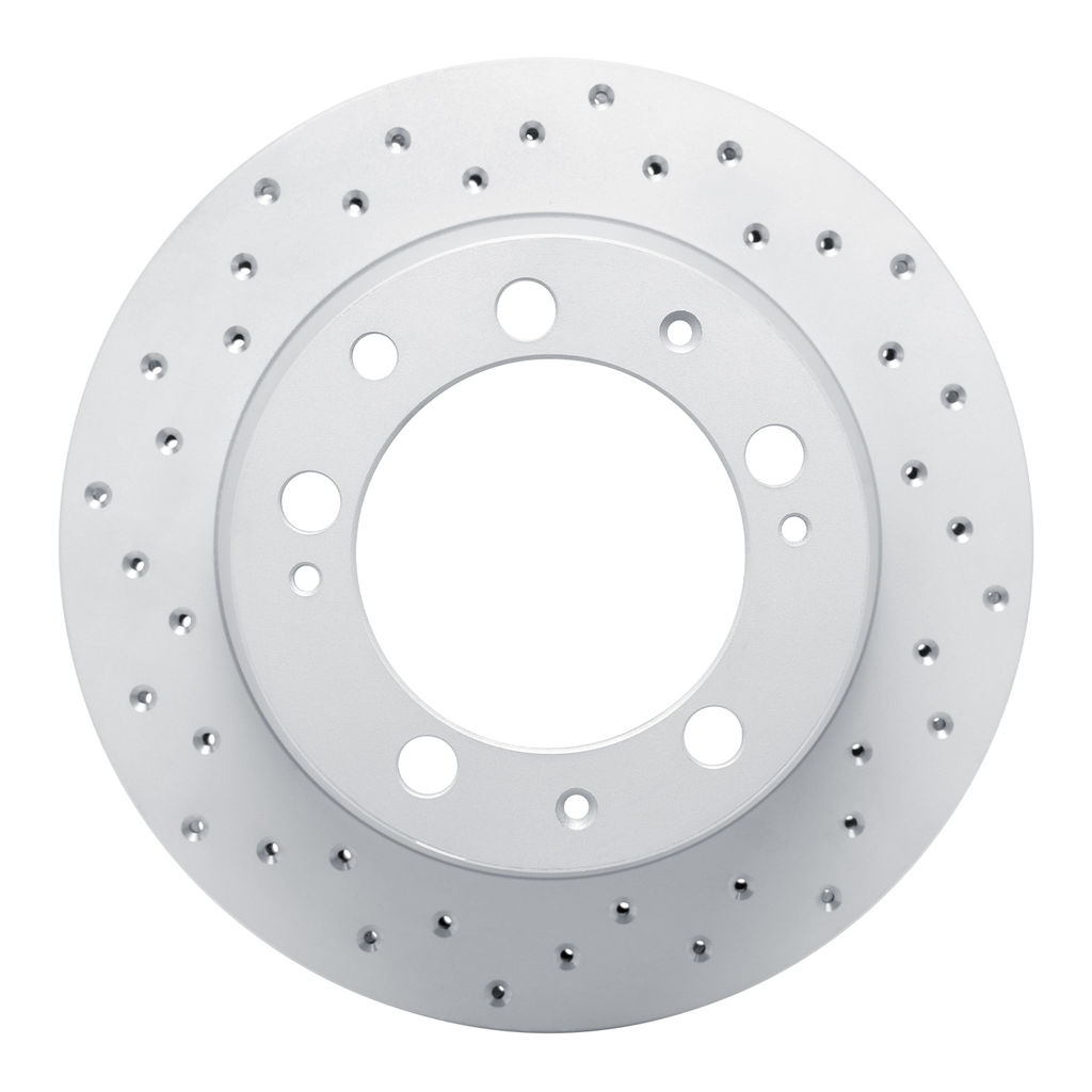 Dynamic Friction 820-02024L - Drilled Coated Carbon Alloy Brake Rotor