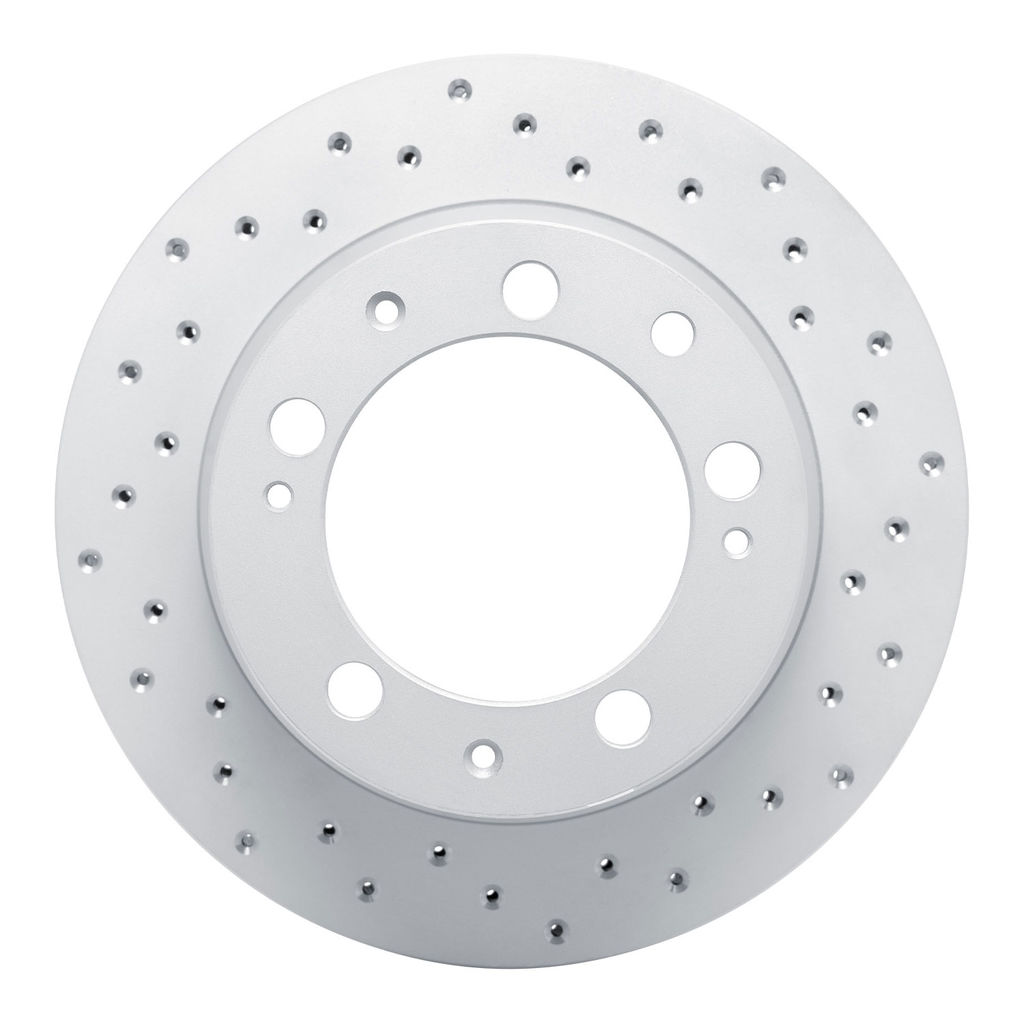 Dynamic Friction 820-02024R - Drilled Coated Carbon Alloy Brake Rotor