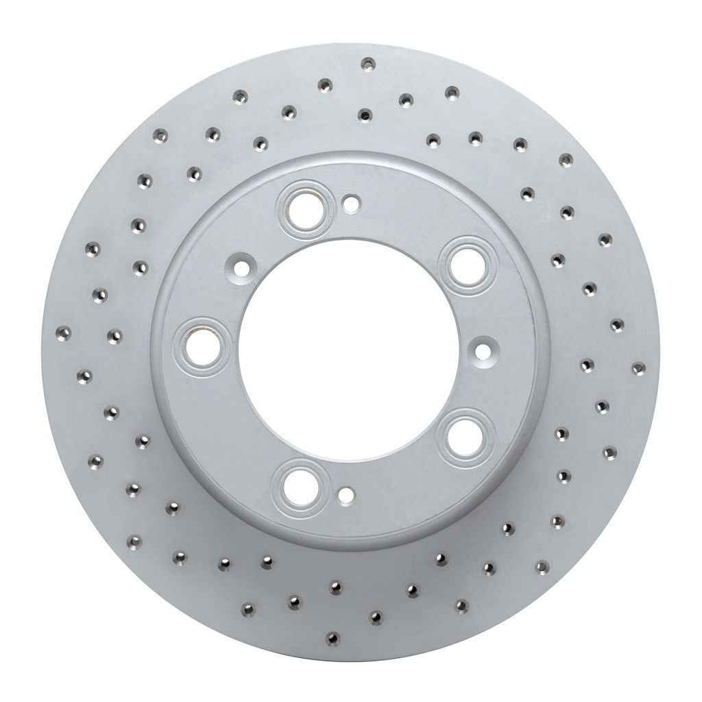 Dynamic Friction 820-02029L - Drilled Coated Carbon Alloy Brake Rotor