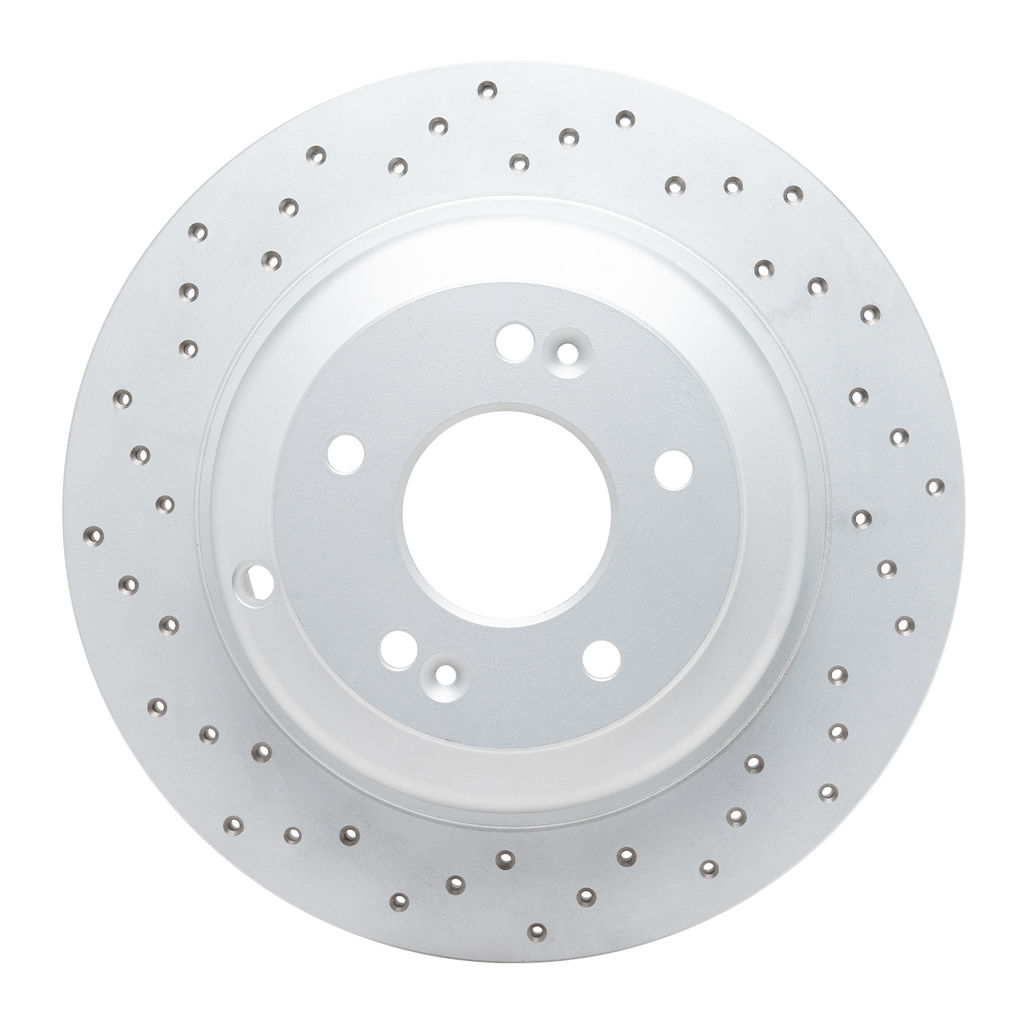 Dynamic Friction 820-03033L - Drilled Coated Carbon Alloy Brake Rotor