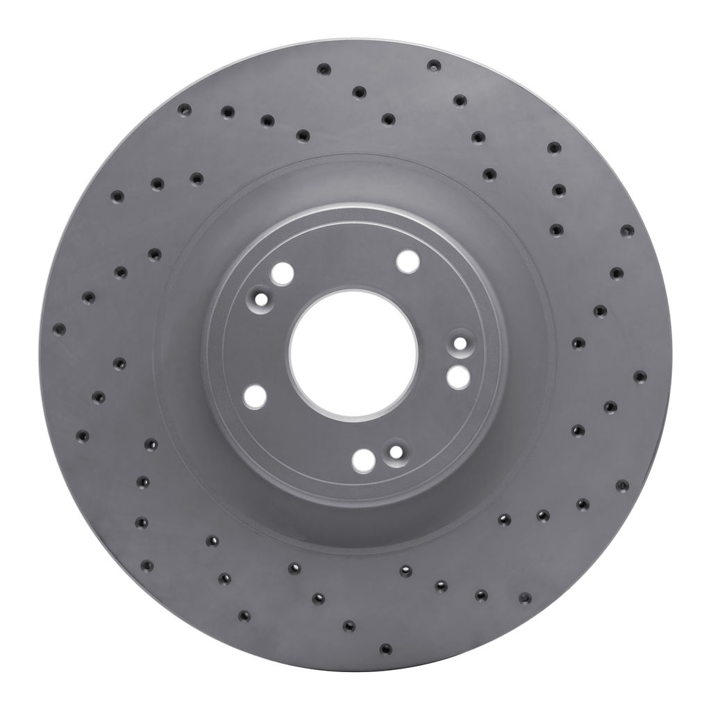 Dynamic Friction 820-03036R - Drilled Coated Carbon Alloy Brake Rotor