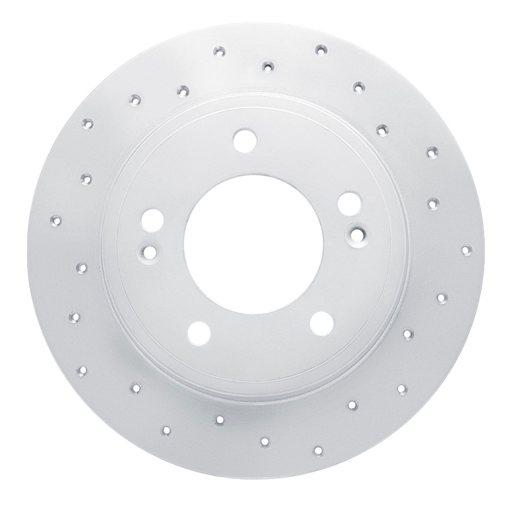 Dynamic Friction 820-03037R - Drilled Coated Carbon Alloy Brake Rotor
