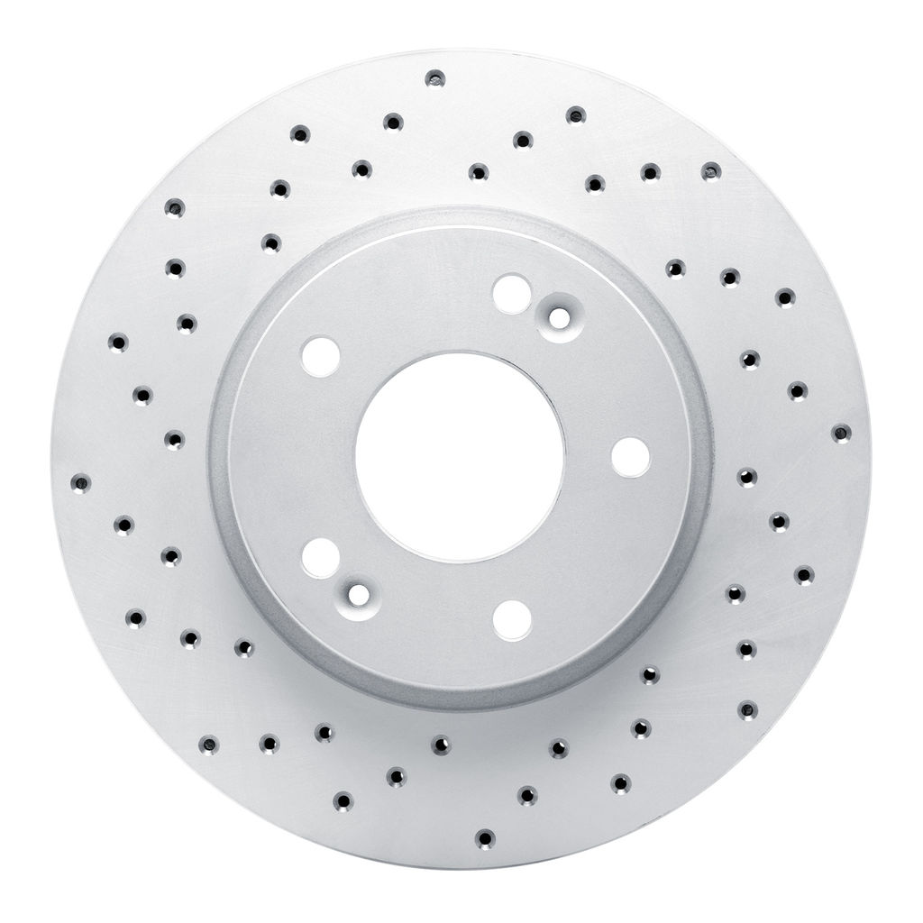 Dynamic Friction 820-03038L - Drilled Coated Carbon Alloy Brake Rotor