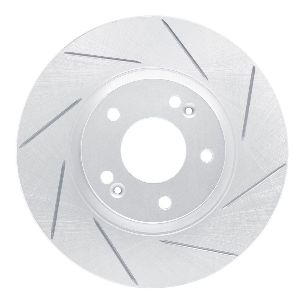 Dynamic Friction 810-03051R - Slotted Coated Carbon Alloy Brake Rotor