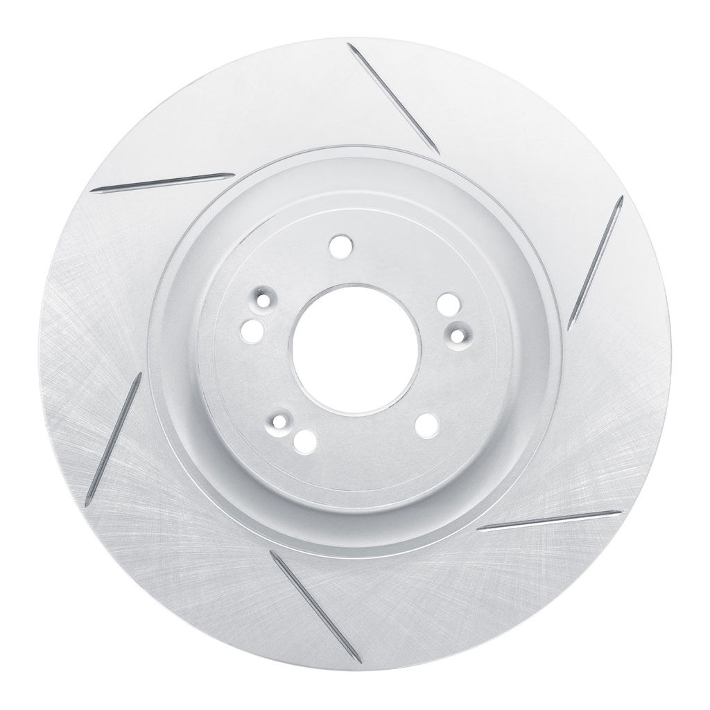 Dynamic Friction 810-03057R - Slotted Coated Carbon Alloy Brake Rotor