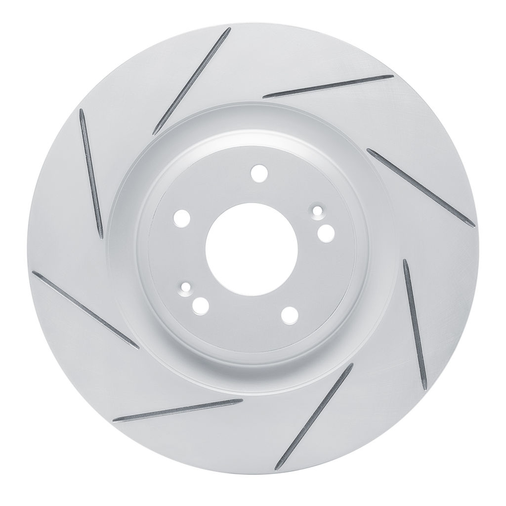 Dynamic Friction 810-03061L - Slotted Coated Carbon Alloy Brake Rotor