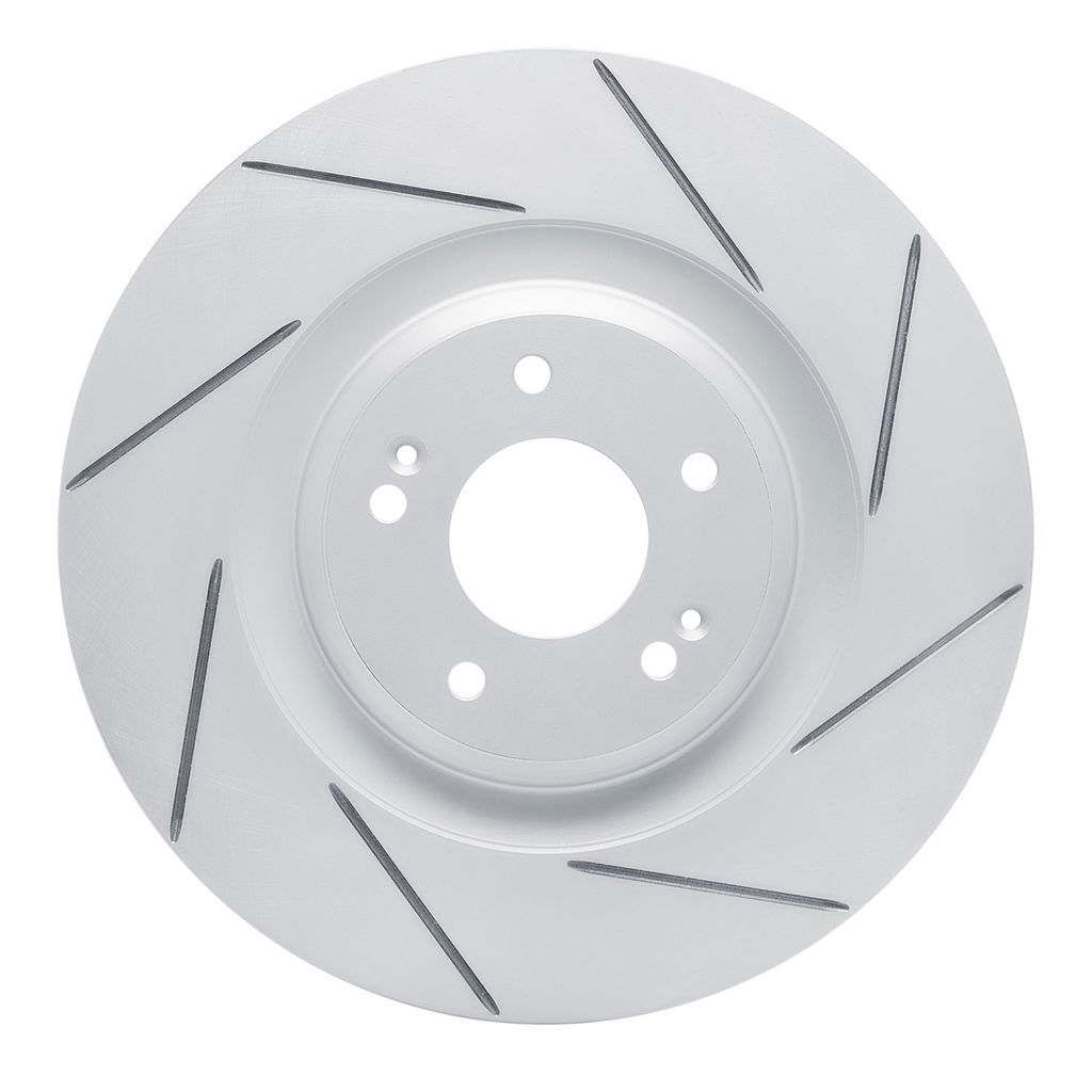 Dynamic Friction 810-03061R - Slotted Coated Carbon Alloy Brake Rotor
