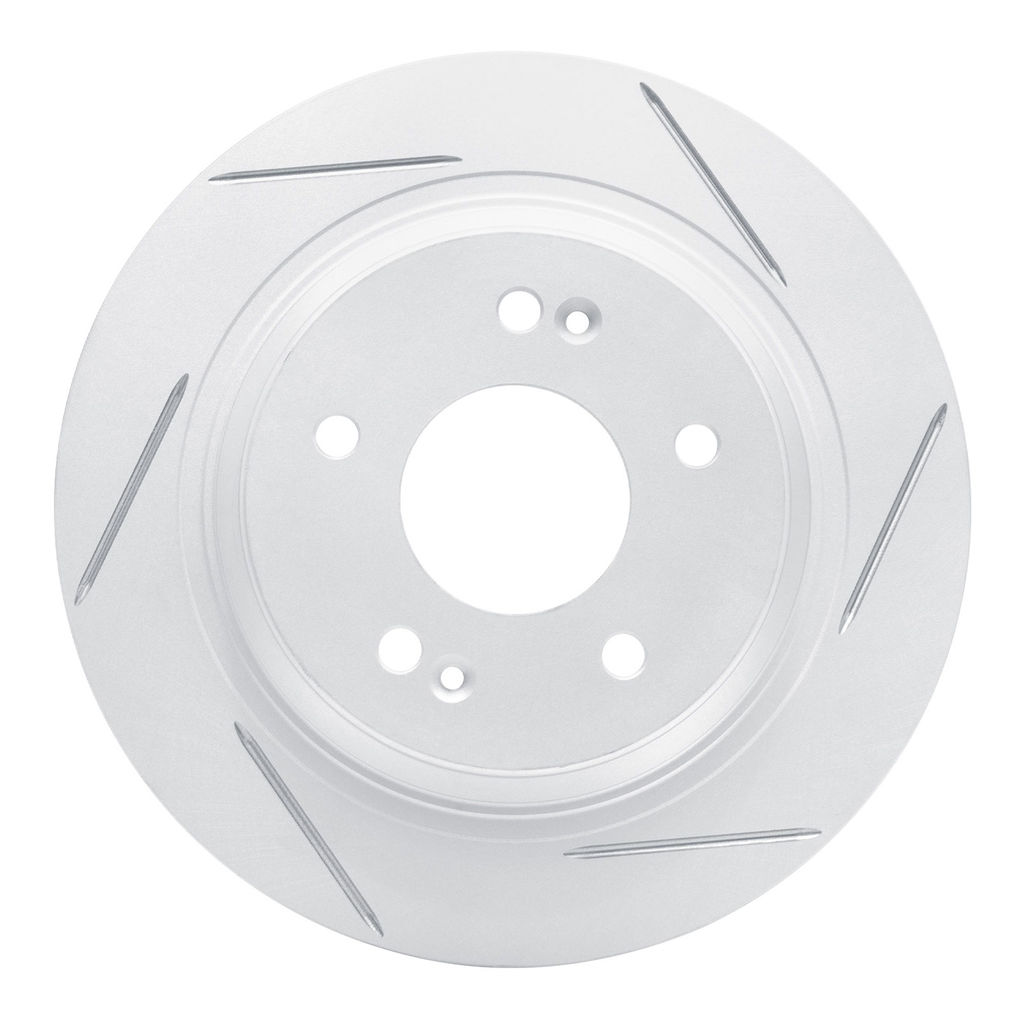 Dynamic Friction 810-03063R - Slotted Coated Carbon Alloy Brake Rotor