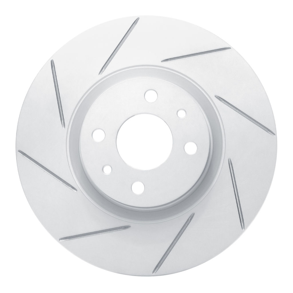 Dynamic Friction 810-07004L - Slotted Coated Carbon Alloy Brake Rotor