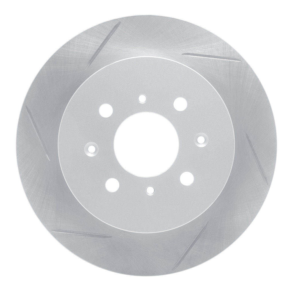 Dynamic Friction 810-07006L - Slotted Coated Carbon Alloy Brake Rotor