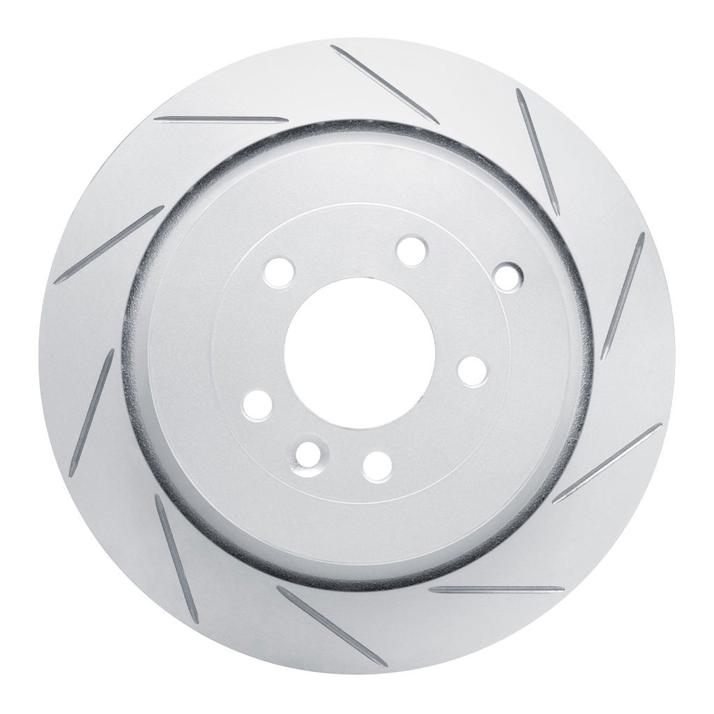 Dynamic Friction 810-11010R - Slotted Coated Carbon Alloy Brake Rotor