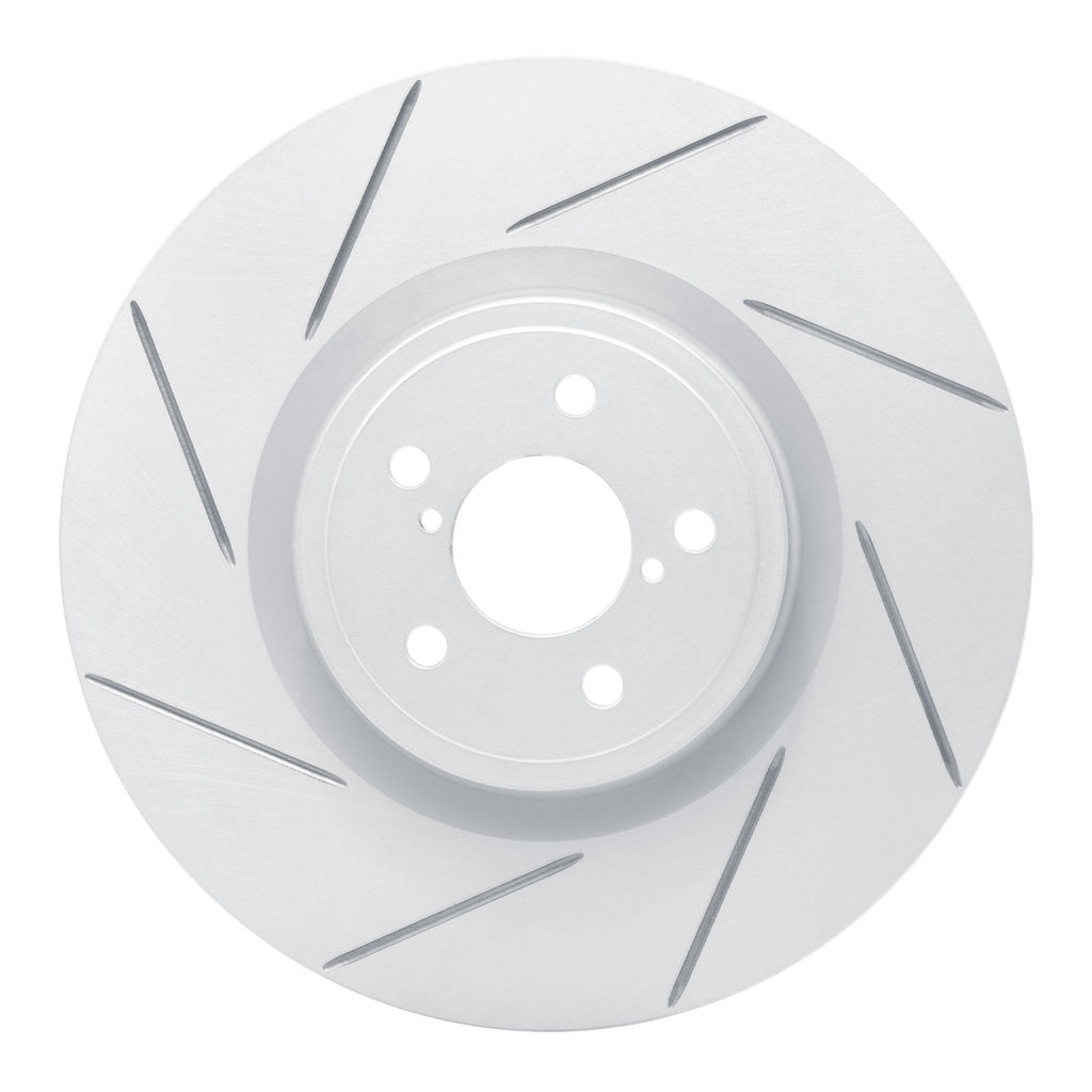 Dynamic Friction 810-13014L - Slotted Coated Carbon Alloy Brake Rotor