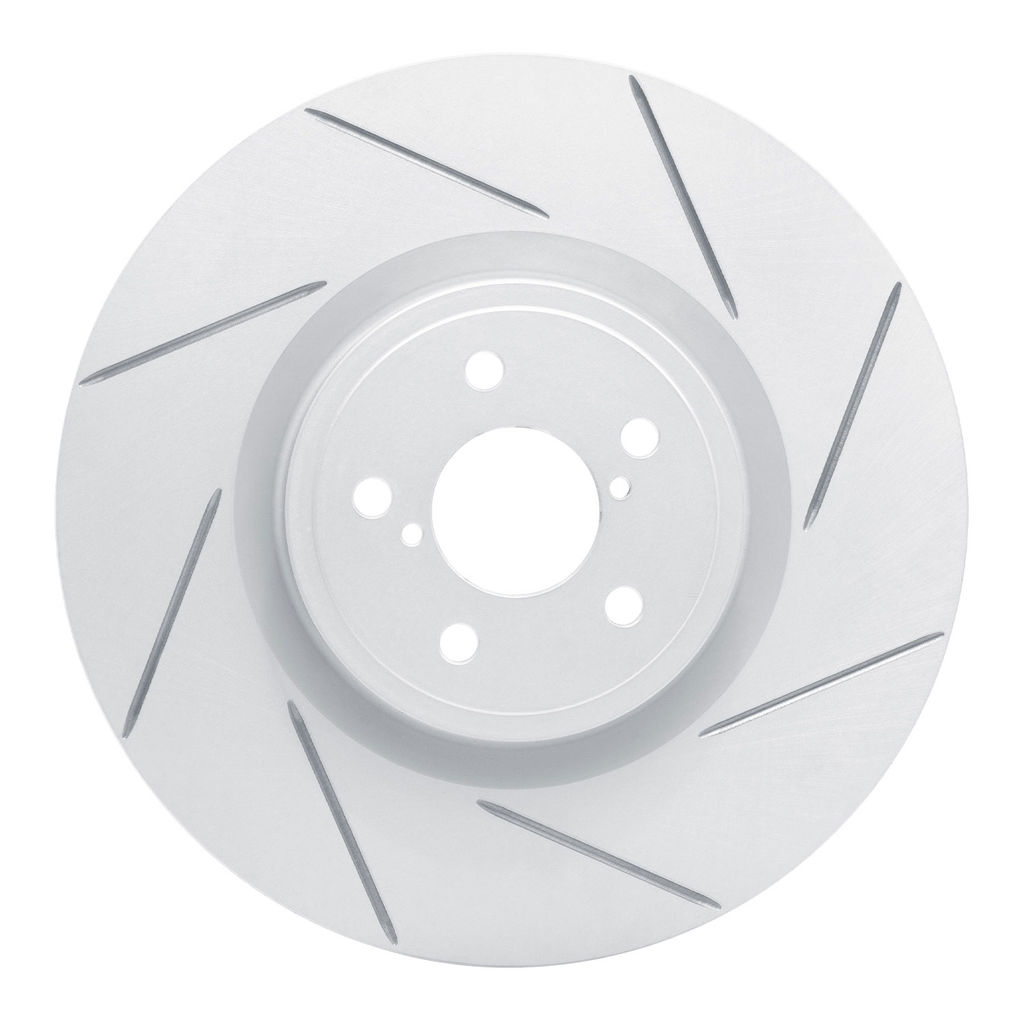 Dynamic Friction 810-13014R - Slotted Coated Carbon Alloy Brake Rotor
