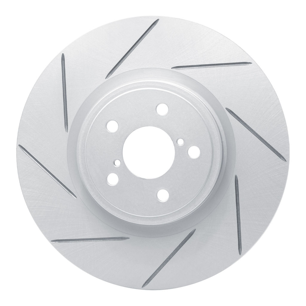 Dynamic Friction 810-13018L - Slotted Coated Carbon Alloy Brake Rotor