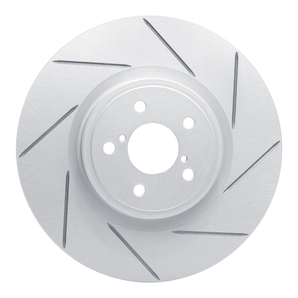 Dynamic Friction 810-13018R - Slotted Coated Carbon Alloy Brake Rotor
