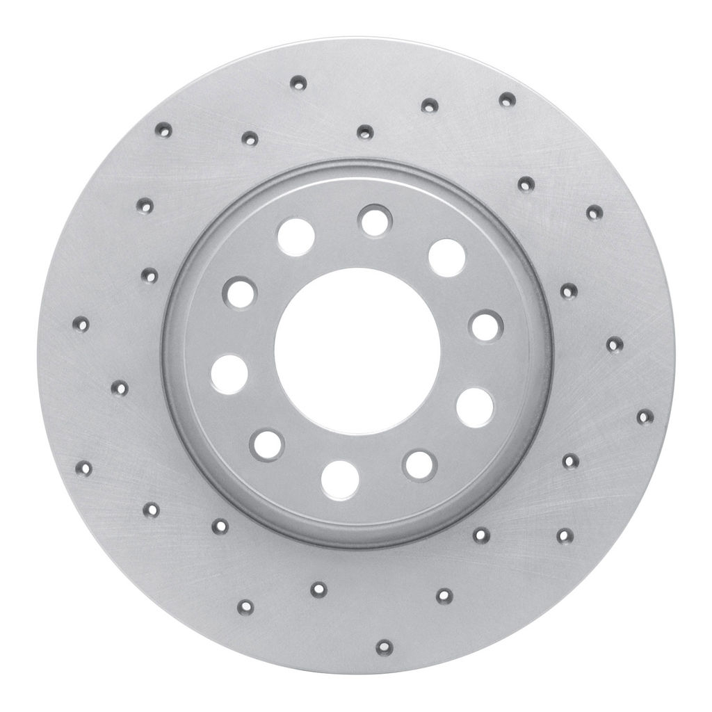 Dynamic Friction 820-42012L - Drilled Coated Carbon Alloy Brake Rotor
