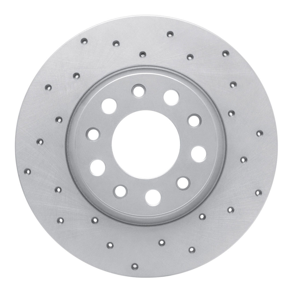 Dynamic Friction 820-42012R - Drilled Coated Carbon Alloy Brake Rotor