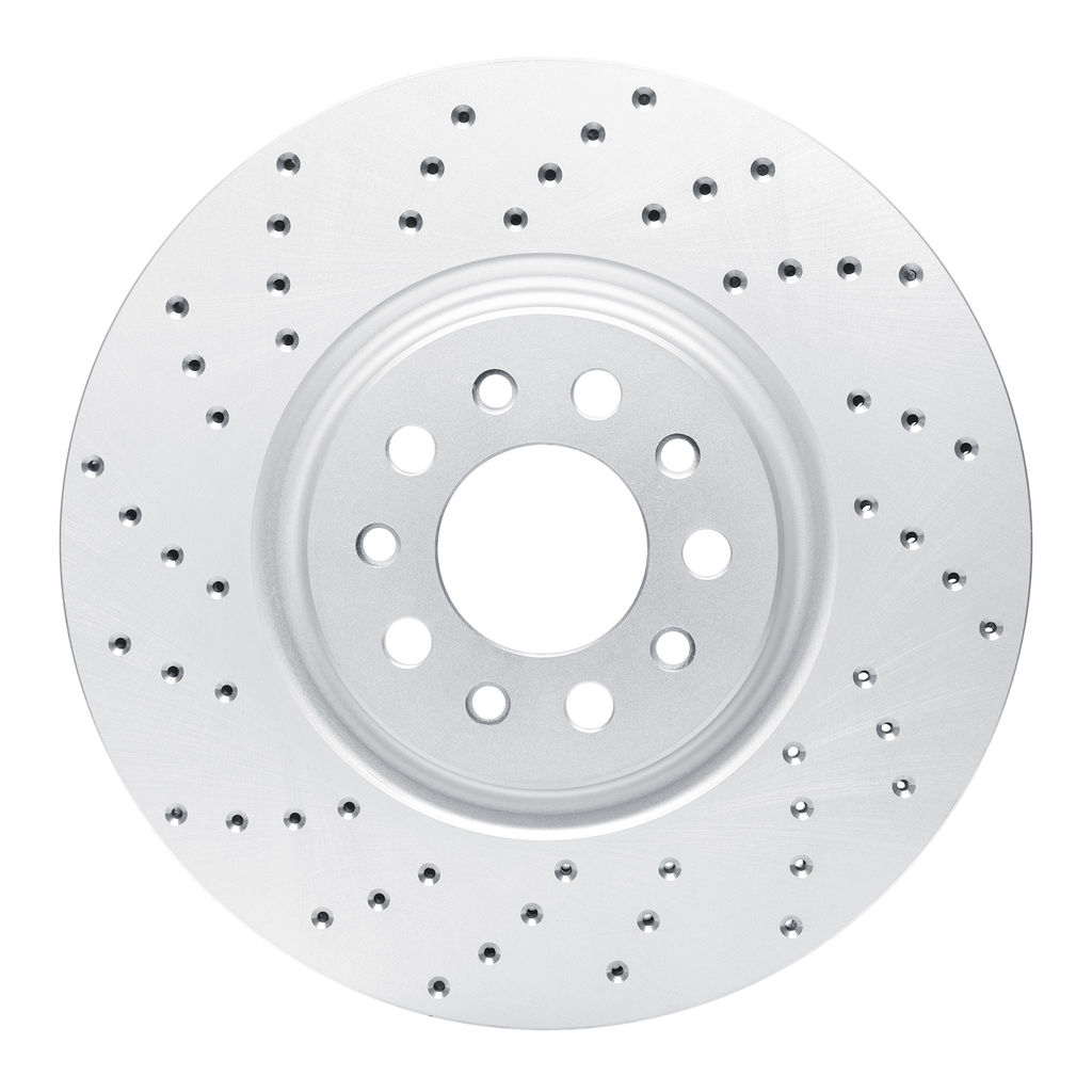 Dynamic Friction 820-42013L - Drilled Coated Carbon Alloy Brake Rotor