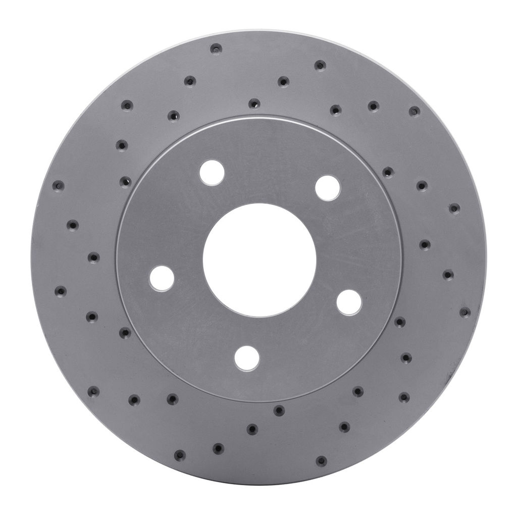 Dynamic Friction 820-42024L - Drilled Coated Carbon Alloy Brake Rotor