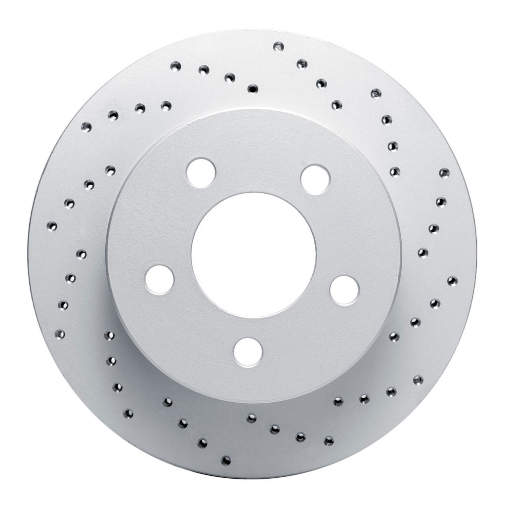Dynamic Friction 820-42026R - Drilled Coated Carbon Alloy Brake Rotor