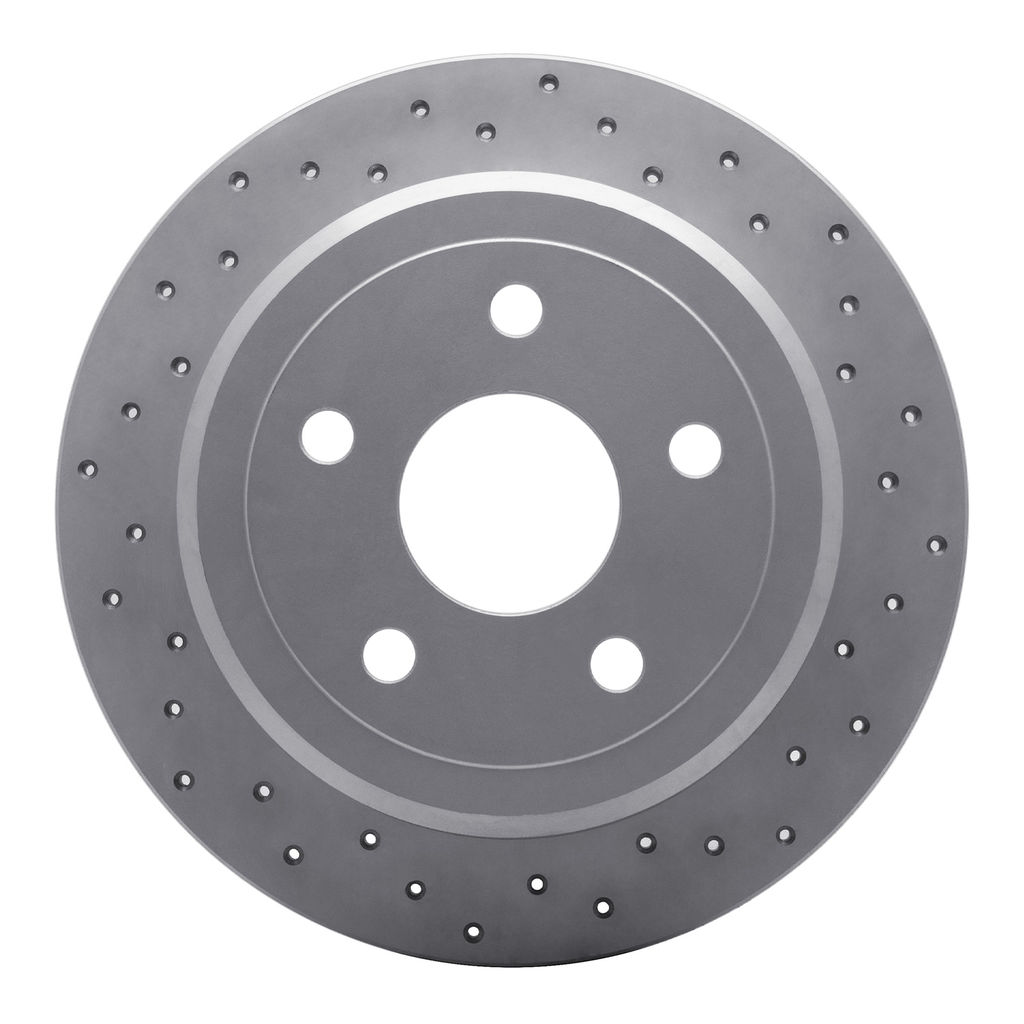 Dynamic Friction 820-42029R - Drilled Coated Carbon Alloy Brake Rotor