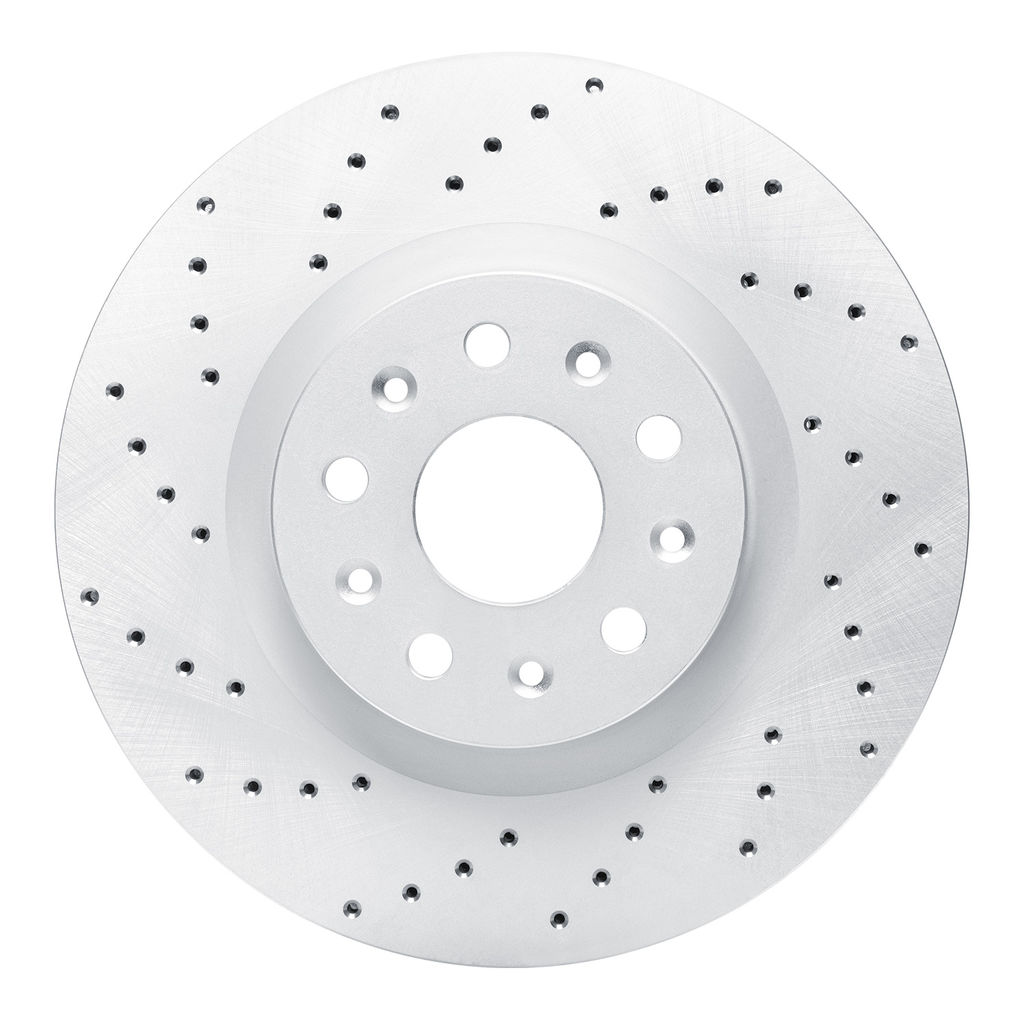 Dynamic Friction 820-46036L - Drilled Coated Carbon Alloy Brake Rotor
