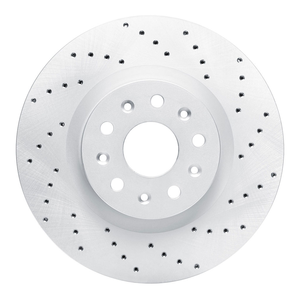 Dynamic Friction 820-46036R - Drilled Coated Carbon Alloy Brake Rotor
