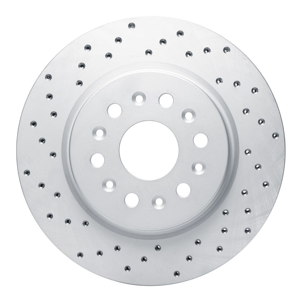 Dynamic Friction 820-48000L - Drilled Coated Carbon Alloy Brake Rotor