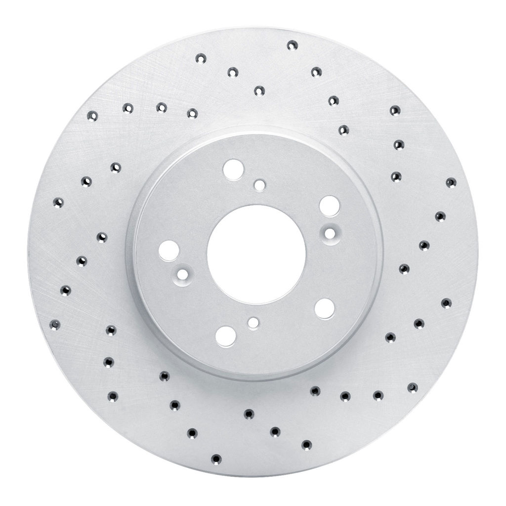 Dynamic Friction 820-59043R - Drilled Coated Carbon Alloy Brake Rotor