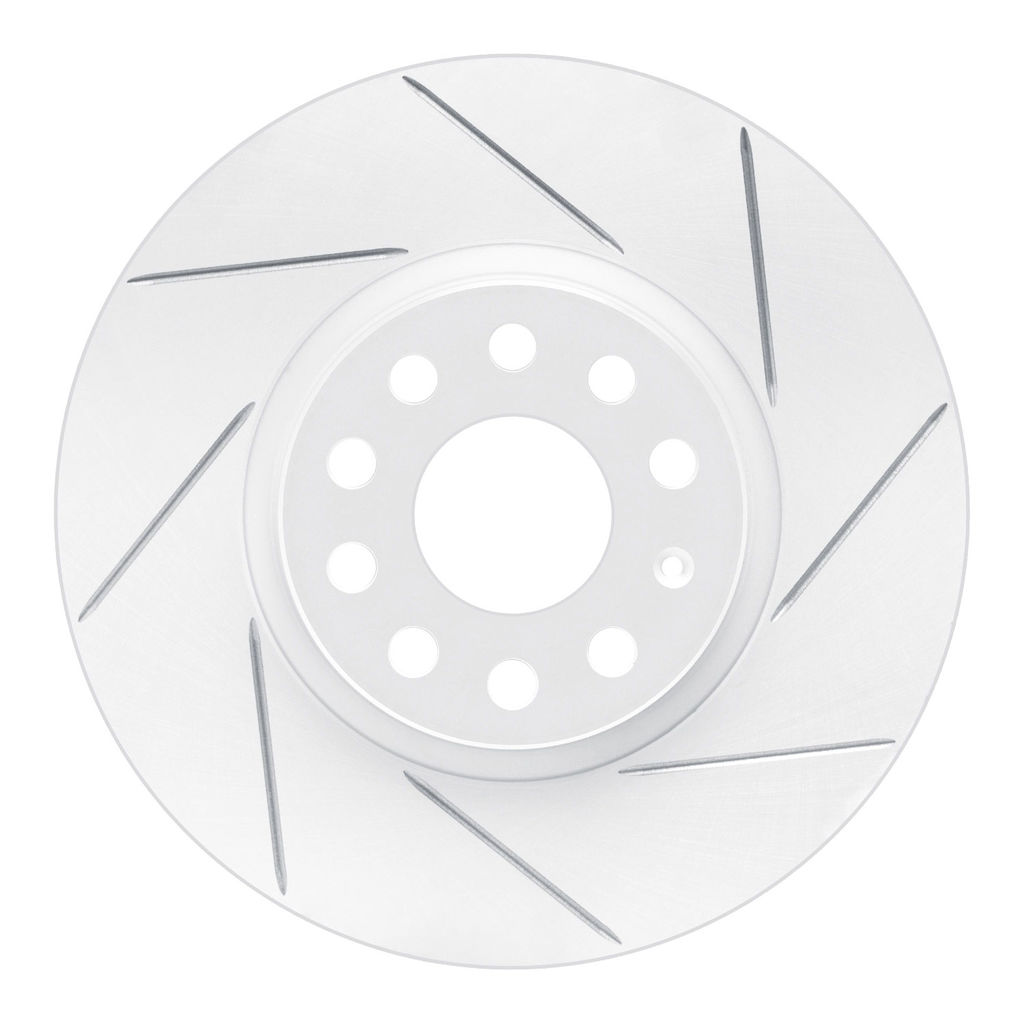 Dynamic Friction 810-74053R - Slotted Coated Carbon Alloy Brake Rotor