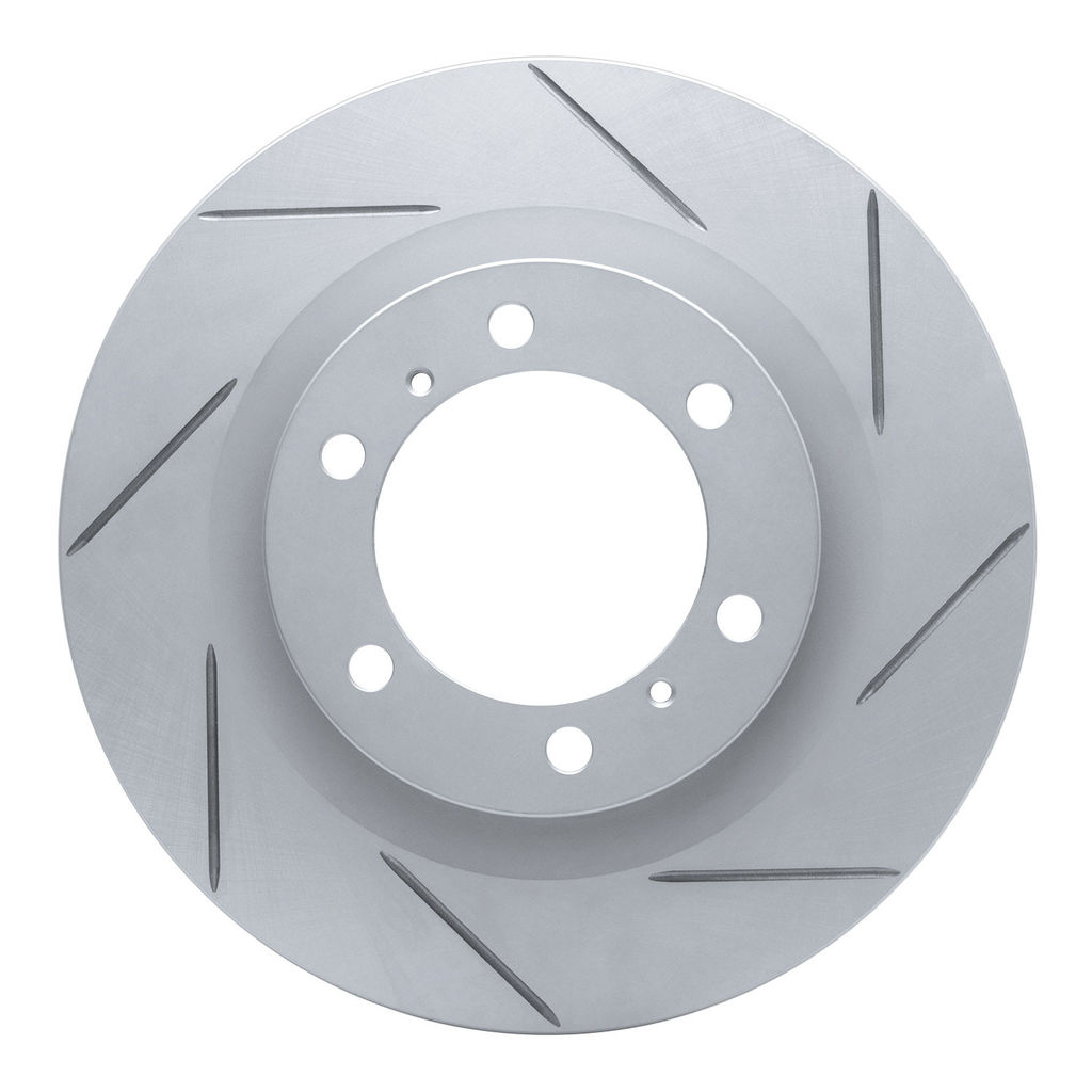 Dynamic Friction 810-76142R - Slotted Coated Carbon Alloy Brake Rotor